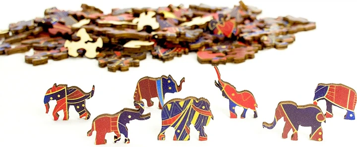 Дерев'яний пазл Eureka Слон 120 елементів 111075 (5425004736116) - зображення 4