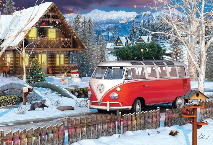 Пазл Eurographics Volkswagen christmas bus 550 елементів 8551-5664 (628136656641) - зображення 2