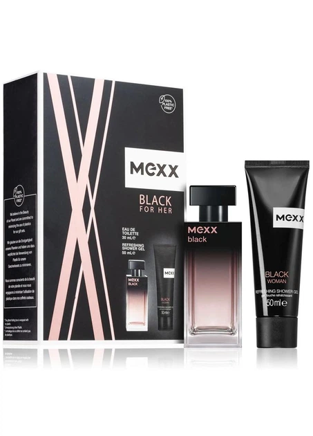 Набор для женщин Mexx Black Woman (туалетная вода 30 мл + гель для душа 50 мл) (3616305254443) - Фото 2 Набор для женщин Mexx Black Woman (туалетная вода 30 мл + гель для душа 50 мл) (3616305254443) - изображение 2