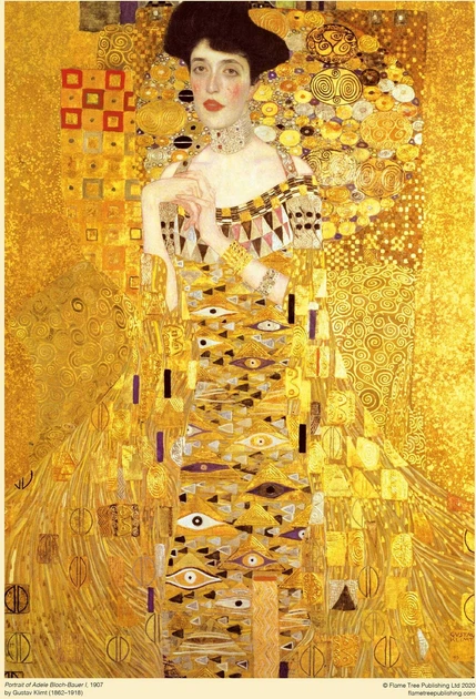 Пазл Flame Tree Piatnik Густав Клімт Портрет Адель Блох-Бауер I 1000 елементів FTJP030 (9781787556133) - зображення 2