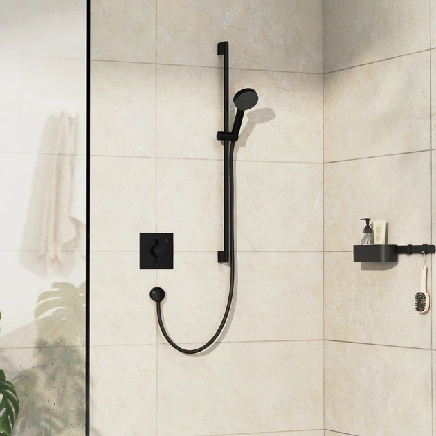 Наружная часть термостатического смесителя скрытого монтажа для душа Hansgrohe DuoTurn E 75617670 - изображение 5