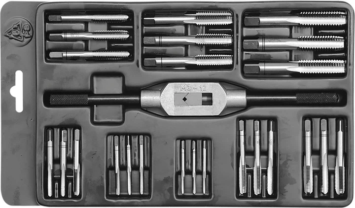 Zestaw gwintowników Cztool M3-M12 25 szt. 24940 (5906083249402) - obraz 1
