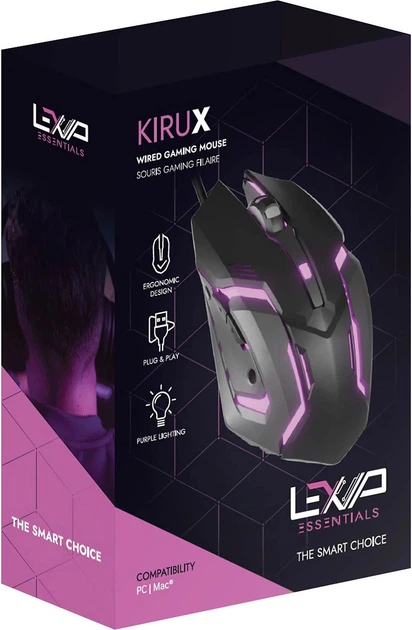Миша Lexip Essentials KIRU.X USB Black (JVAPCM00667) - зображення 5