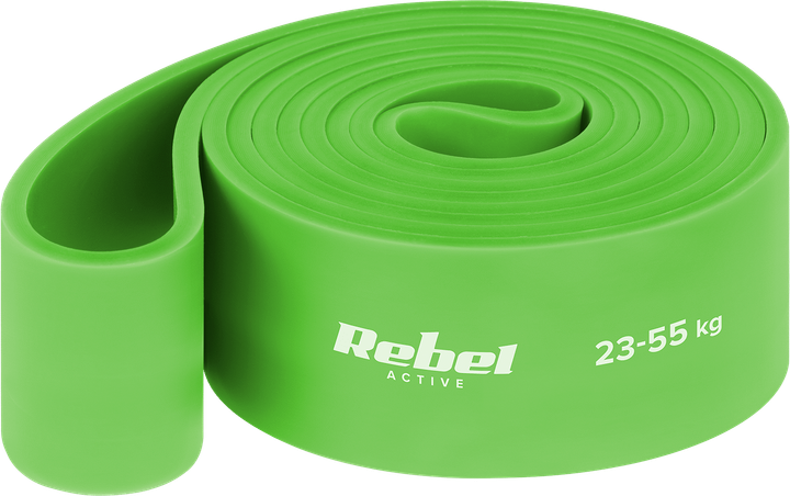 Guma do ćwiczeń lateksowa Rebel Active Power Band PL-5 Zielona 23–55 kg (5901890098557) - obraz 1