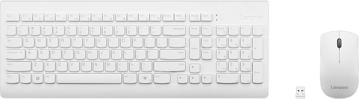 Zestaw bezprzewodowy Lenovo 510 Wireless Combo White (GX30W75336) - obraz 1