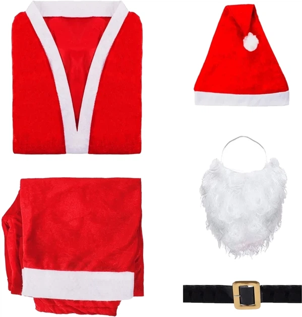 Костюм Святого Миколая Springos CA0031 5 елементів (5903021939388) - зображення 1