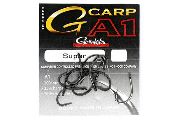 Крючки Gamakatsu A1 G-Carp Super №8 (10шт/уп) (6108005005) - Фото 1 Крючки Gamakatsu A1 G-Carp Super №8 (10шт/уп) (6108005005) - изображение 1
