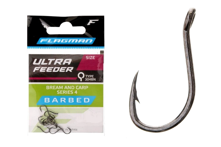 Крючки Flagman Ultra Feeder Bream And Carp Series 4 №14 (12шт/уп) (6115040003) - Фото 1 Крючки Flagman Ultra Feeder Bream And Carp Series 4 №14 (12шт/уп) (6115040003) - изображение 1