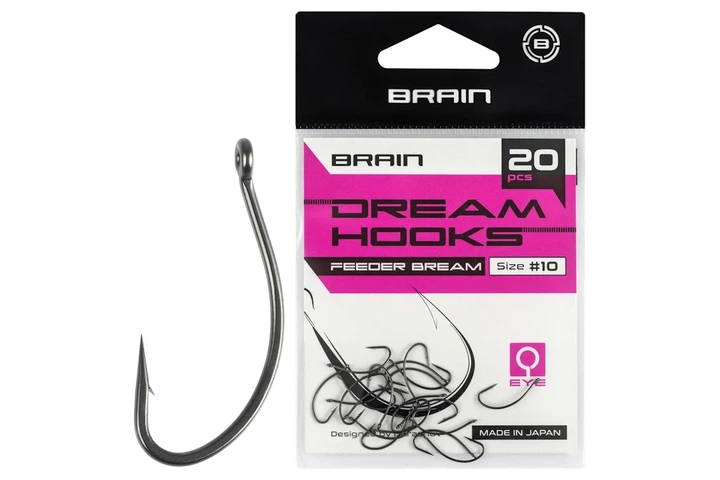 Крючки Brain Dream Hooks Feeder Bream №10 (20шт/уп) (6105027001) - Фото 1 Крючки Brain Dream Hooks Feeder Bream №10 (20шт/уп) (6105027001) - изображение 1
