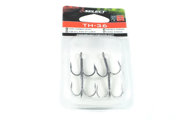 Тройные крючки Select TH-36 №2 (6301000010) - Фото 1 Тройные крючки Select TH-36 №2 (6301000010) - изображение 1