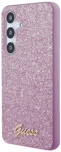 Etui plecki Guess Glitter Script do Samsung Galaxy S24+ Purple (GUHCS24MHGGSHU) - obraz 2