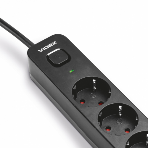 Мережевий подовжувач із заземленням 3 розетки/2USB-A/1Type-C 3м з кнопкою чорний VF-PD33G2U1C-B Oncord Videx - Фото 8 Мережевий подовжувач із заземленням 3 розетки/2USB-A/1Type-C 3м з кнопкою чорний VF-PD33G2U1C-B Oncord Videx - изображение 8