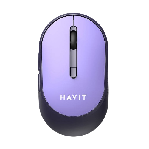 Мишка бездротова Havit HV-MS78GT, purple бузковий - Фото 1 Мишка бездротова Havit HV-MS78GT, purple бузковий - изображение 1