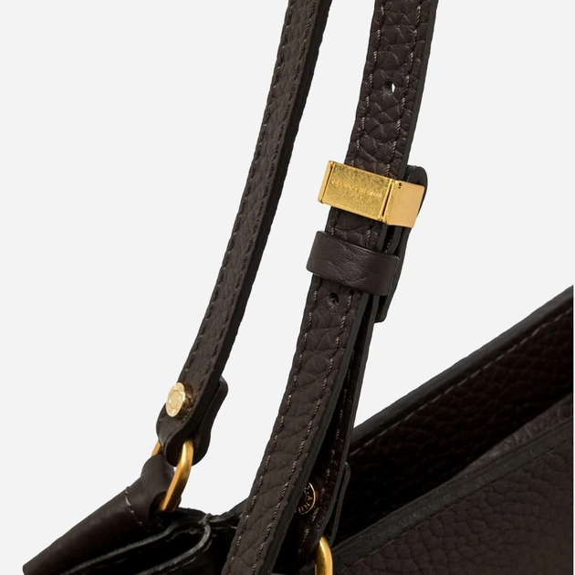 Сумка шопер жіноча з натуральної шкіри Gianni Chiarini Bloom BS 11796 RNGDBL T.U. 2107 Темно-коричнева (800070345723) - зображення 5