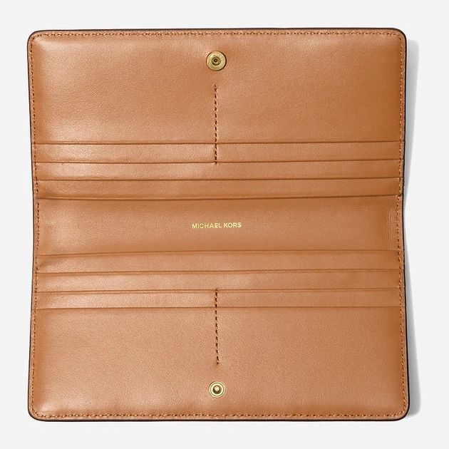 Портмоне жіноче зі штучної шкіри для карток Michael Kors Bryant 32S5GYTP3B 252 Коричневе (800070349062) - зображення 3