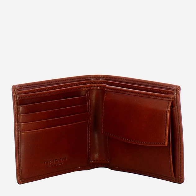 Портмоне чоловіче з натуральної шкіри The Bridge Lorenzo 41459101 69 Коричневе (800070350606) - зображення 3