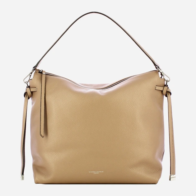 Сумка крос-боді через плече жіноча з натуральної шкіри середня Gianni Chiarini Brina BS 11763/COMM GRN 2077 Бежева (800070345722) - зображення 1