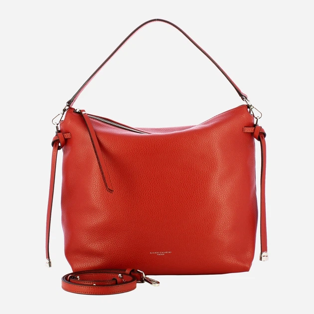 Сумка крос-боді через плече жіноча з натуральної шкіри середня Gianni Chiarini Brina BS 11763/COMM GRN 14049 Червона (800070345721) - зображення 4