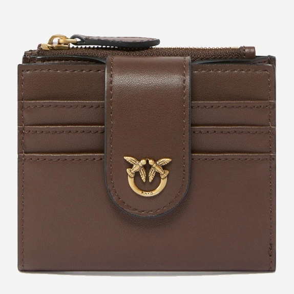 Portfel damski skórzany Pinko Multi Purpose 103610A0F1 L74Q Brązowy (800070347436) - obraz 1