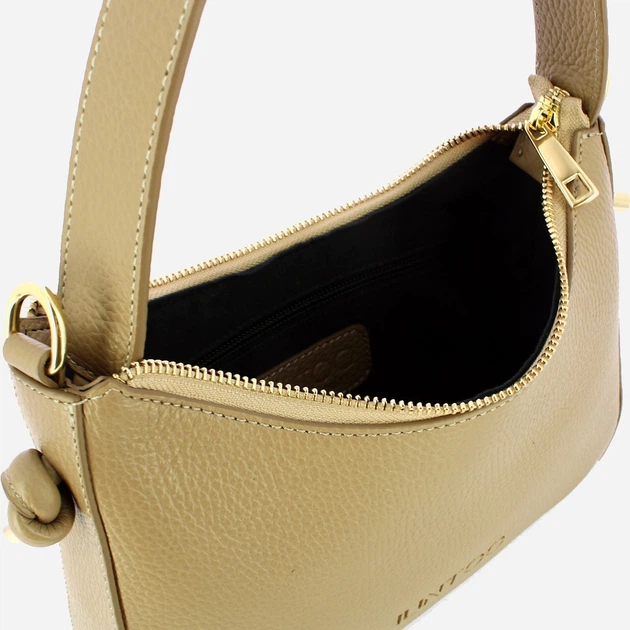 Torebka bagietka damska ze skóry naturalnej Iuntoo 193002 Beżowa (800070347410) - obraz 5