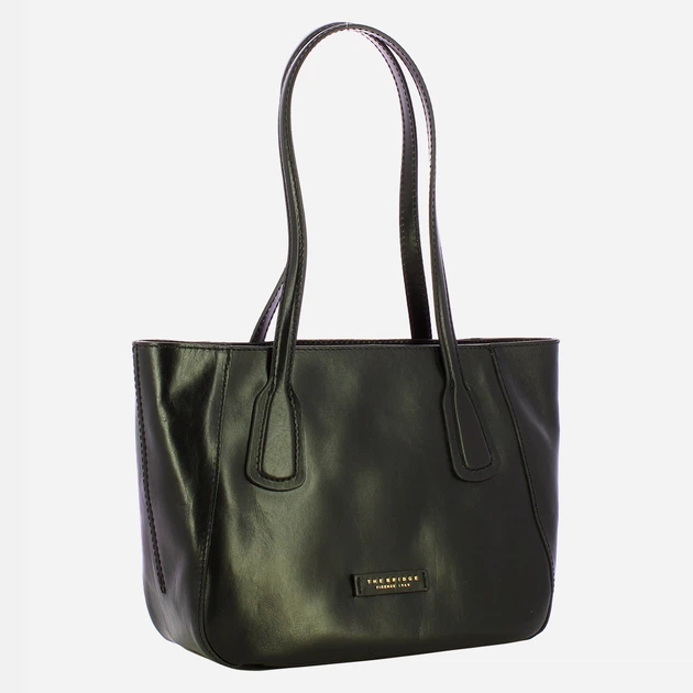 Сумка шопер жіноча з натуральної шкіри The Bridge Maddalena 44160101 30 Чорна (800070350626) - зображення 3