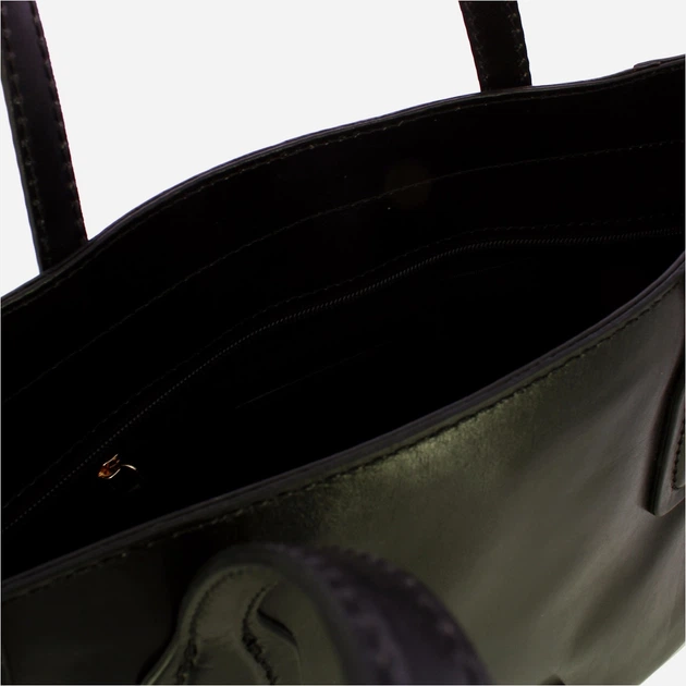 Сумка шопер жіноча з натуральної шкіри The Bridge Maddalena 44160101 30 Чорна (800070350626) - зображення 4