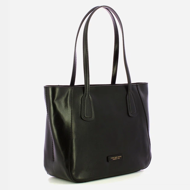 Сумка шопер жіноча з натуральної шкіри The Bridge Maddalena 44161101 30 Чорна (800070350632) - зображення 3