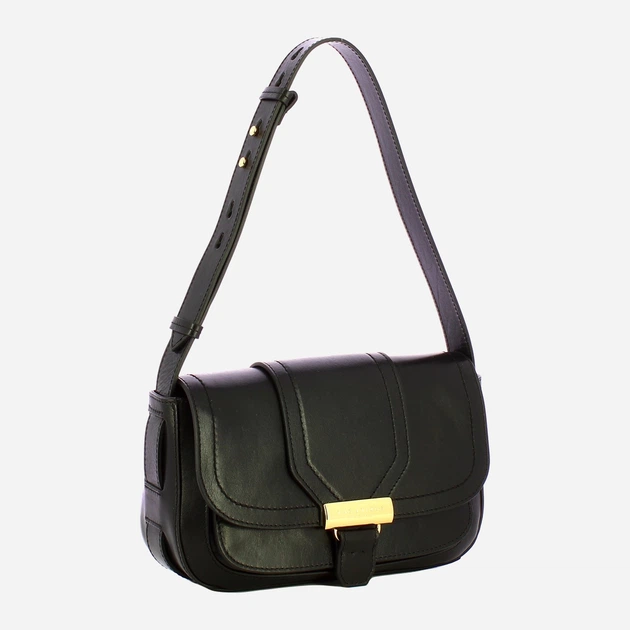 Сумка багет жіноча з натуральної шкіри середня The Bridge Benedetta 44552201 30 Чорна (800070350641) - зображення 3