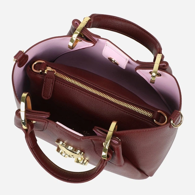 Сумка крос-боді через плече жіноча зі штучної шкіри середня Braccialini Amy B18520 YY 404 Темно-червона (800070348977) - зображення 5