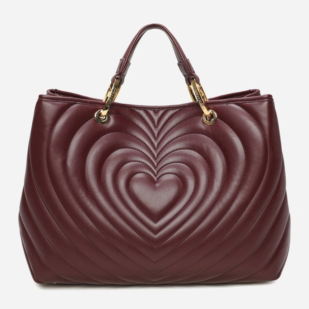 Сумка крос-боді через плече жіноча зі штучної шкіри велика Braccialini Beth Matelasse' B18550 YY 404 Темно-червона (800070348964) - зображення 3