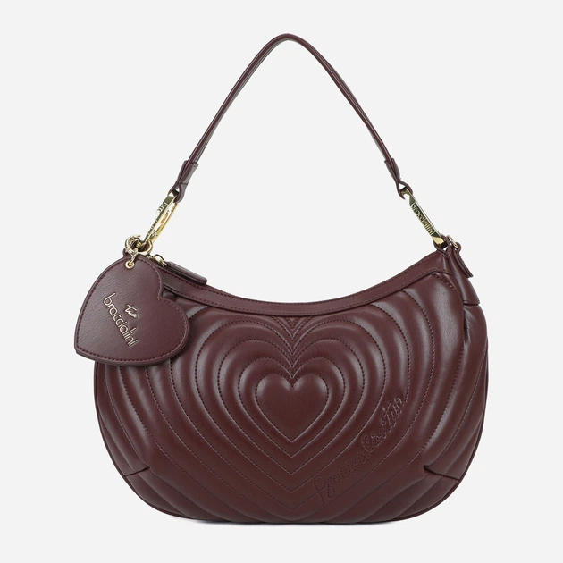 Сумка багет жіноча зі штучної шкіри середня Braccialini Beth Matelasse' B18552 YY 404 Темно-червона (800070348972) - зображення 1