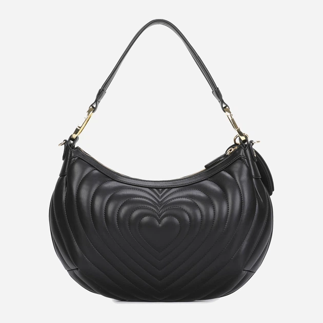 Сумка багет жіноча зі штучної шкіри середня Braccialini Beth Matelasse' B18552 YY 100 Чорна (800070348971) - зображення 3