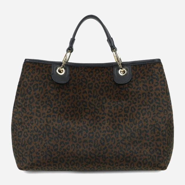 Сумка крос-боді через плече жіноча зі штучної шкіри велика Braccialini Beth Animalier B18570 YY P42 Коричнева (800070348962) - зображення 3