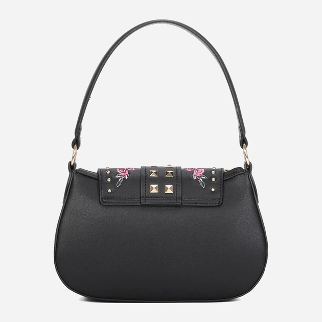 Сумка крос-боді через плече жіноча зі штучної шкіри середня Braccialini Rock B18602 YY 100 Чорна (800070348937) - зображення 3