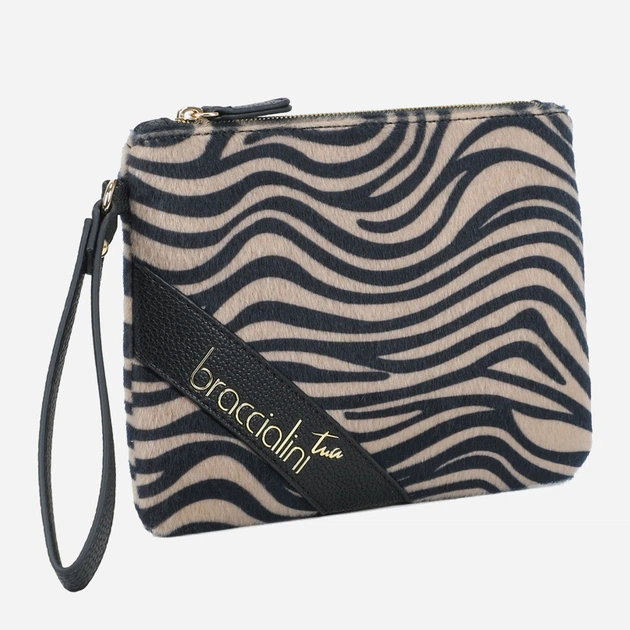 Сумка клатч жіноча зі штучної шкіри маленька Braccialini Milly B18615 YY O03 Бежева (800070349014) - зображення 3