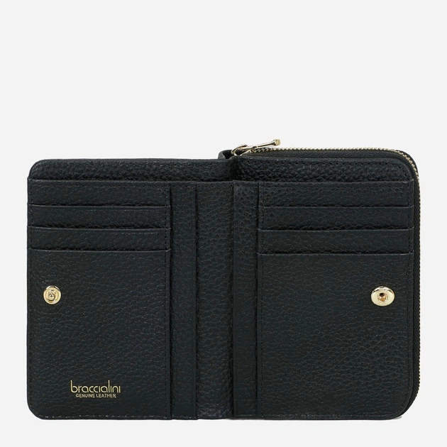 Гаманець жіночий з натуральної шкіри Braccialini Basic B18706 BA 100 Чорний (800070348995) - зображення 3