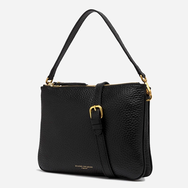 Сумка крос-боді через плече жіноча з натуральної шкіри середня Gianni Chiarini Frida BS 10436 TKL 001 Чорна (800070326652) - зображення 3