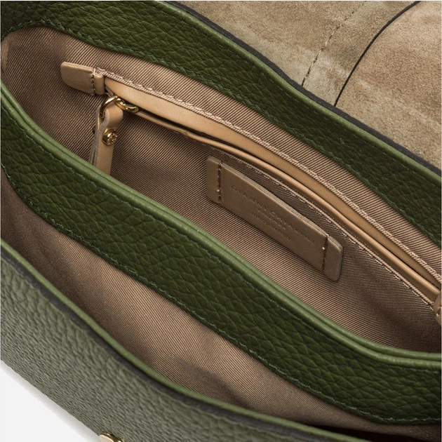 Torebka crossbody damska ze skóry naturalnej Gianni Chiarini Helena Round BS 11088 TKL-NASPM 14051 Zielona (800070345702) - obraz 6