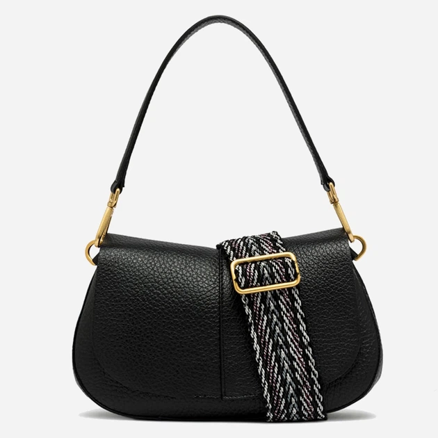 Torebka crossbody damska ze skóry naturalnej Gianni Chiarini Helena Round BS 11088 TKL-NASPM 001 Czarna (800070345700) - obraz 1