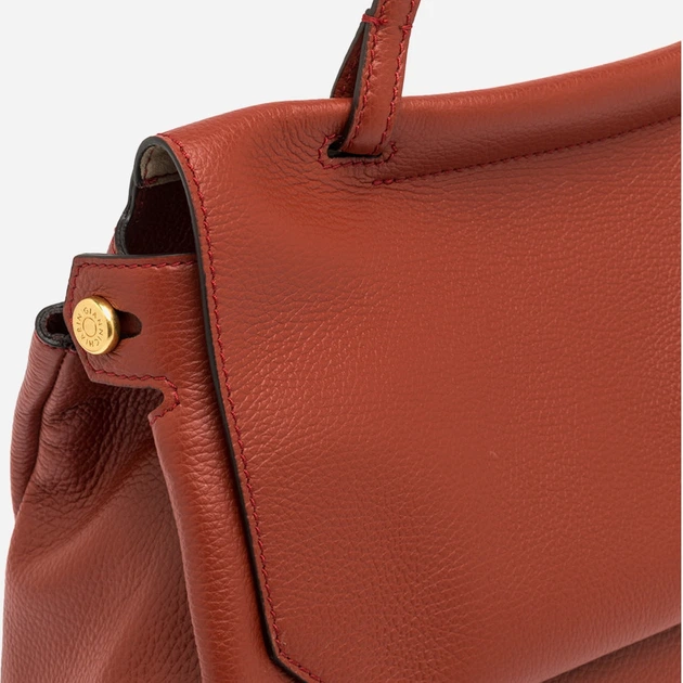 Сумка крос-боді через плече жіноча з натуральної шкіри середня Gianni Chiarini Ottavia BS 11376/COMM GRN 14049 Червона (800070345707) - зображення 4