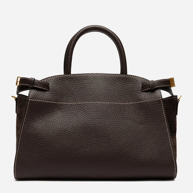 Torebka crossbody damska ze skóry naturalnej duża Gianni Chiarini Farah BS 11466 TKL-CM 2107 Ciemnobrązowa (800070345709) - obraz 2