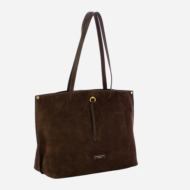Torebka shopper ze skóry naturalnej Gianni Chiarini Egle BS 11485 CM-PL 974 Ciemnobrązowa (800070345711) - obraz 3