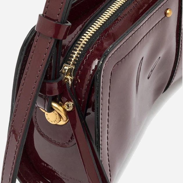 Torebka bagietka damska ze skóry naturalnej Gianni Chiarini Keira BS 11600 VRPIU 14050 Bordowa (800070345752) - obraz 5