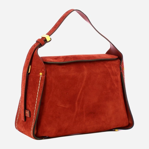 Сумка крос-боді через плече жіноча з натуральної замші середня Gianni Chiarini Penelope BS 12041 CM-PL 14049 Червона (800070345726) - зображення 3
