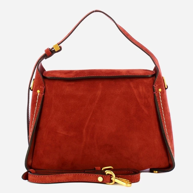 Сумка крос-боді через плече жіноча з натуральної замші середня Gianni Chiarini Penelope BS 12041 CM-PL 14049 Червона (800070345726) - зображення 4