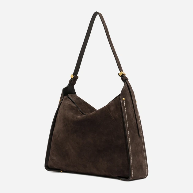 Torebka damska zamszowa duża Gianni Chiarini Penelope BS 12043 CM-PL 974 Ciemnobrązowa (800070345729) - obraz 3