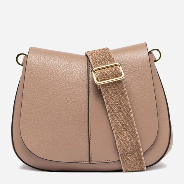 Сумка крос-боді через плече жіноча з натуральної шкіри середня Gianni Chiarini Helena Round BS 6036/COMM GRN-NAOP 2077 Бежева (800070345735) - зображення 1