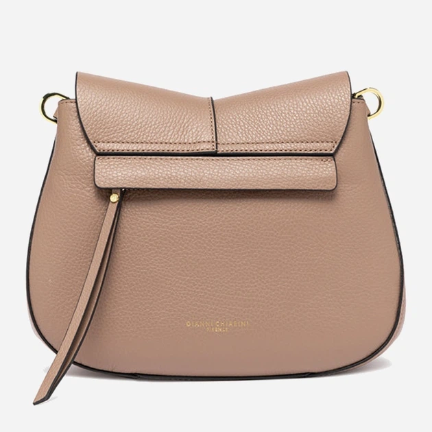 Сумка крос-боді через плече жіноча з натуральної шкіри середня Gianni Chiarini Helena Round BS 6036/COMM GRN-NAOP 2077 Бежева (800070345735) - зображення 2