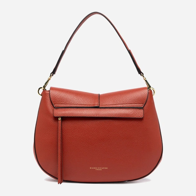 Torebka crossbody damska ze skóry naturalnej Gianni Chiarini Helena Round BS 6037/COMM GRN-NAOP 14049 Czerwona (800070345737) - obraz 2