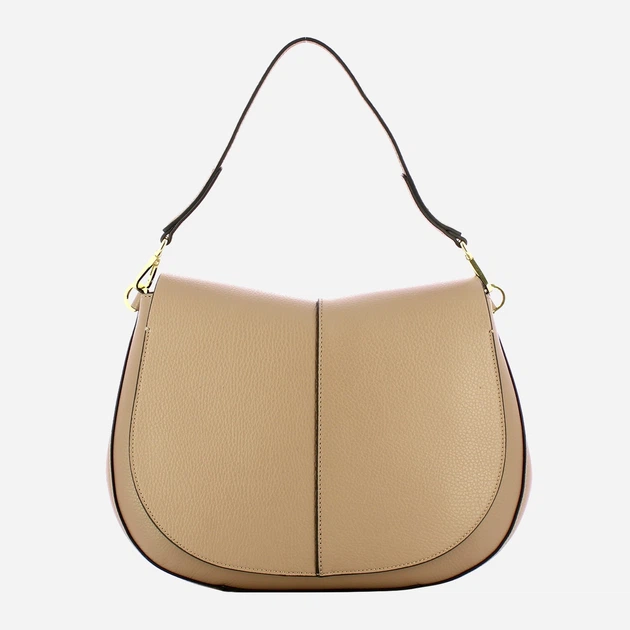 Сумка крос-боді через плече жіноча з натуральної шкіри середня Gianni Chiarini Helena Round BS 6037/COMM GRN-NAOP 2077 Бежева (800070345738) - зображення 1